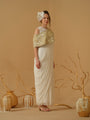 A Close Neck Full Length Sleeveless Concept Saree