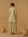 Kurta With Embellished Yoke And Culottes