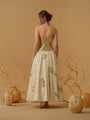 A Heavily Embellished Sweetheart-Neck Corset