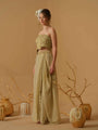 Ruched Top With Draped Skirt