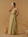 Ruched Top With Draped Skirt