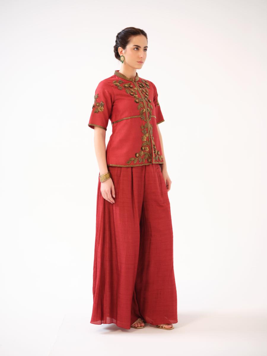 A handloom mini-check jacket