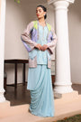 Interesting Combination of a Draped Skirt with a Long Tunic