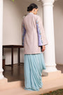 Interesting Combination of a Draped Skirt with a Long Tunic