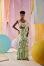 Léa Ruffled Saree Set
