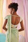 Léa Ruffled Saree Set