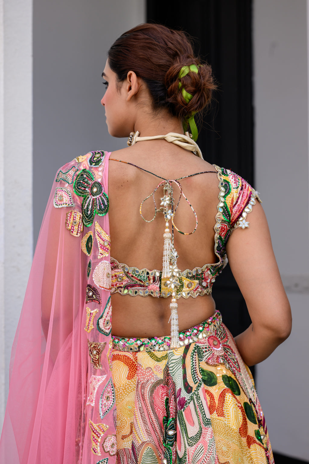 Flora H Lehenga Paidawn H Blouse And Apl Dupatta