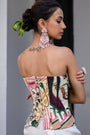 Flora Metallic Highlight Corset With Skirt Set