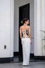 Flora Metallic Highlight Corset With Skirt Set