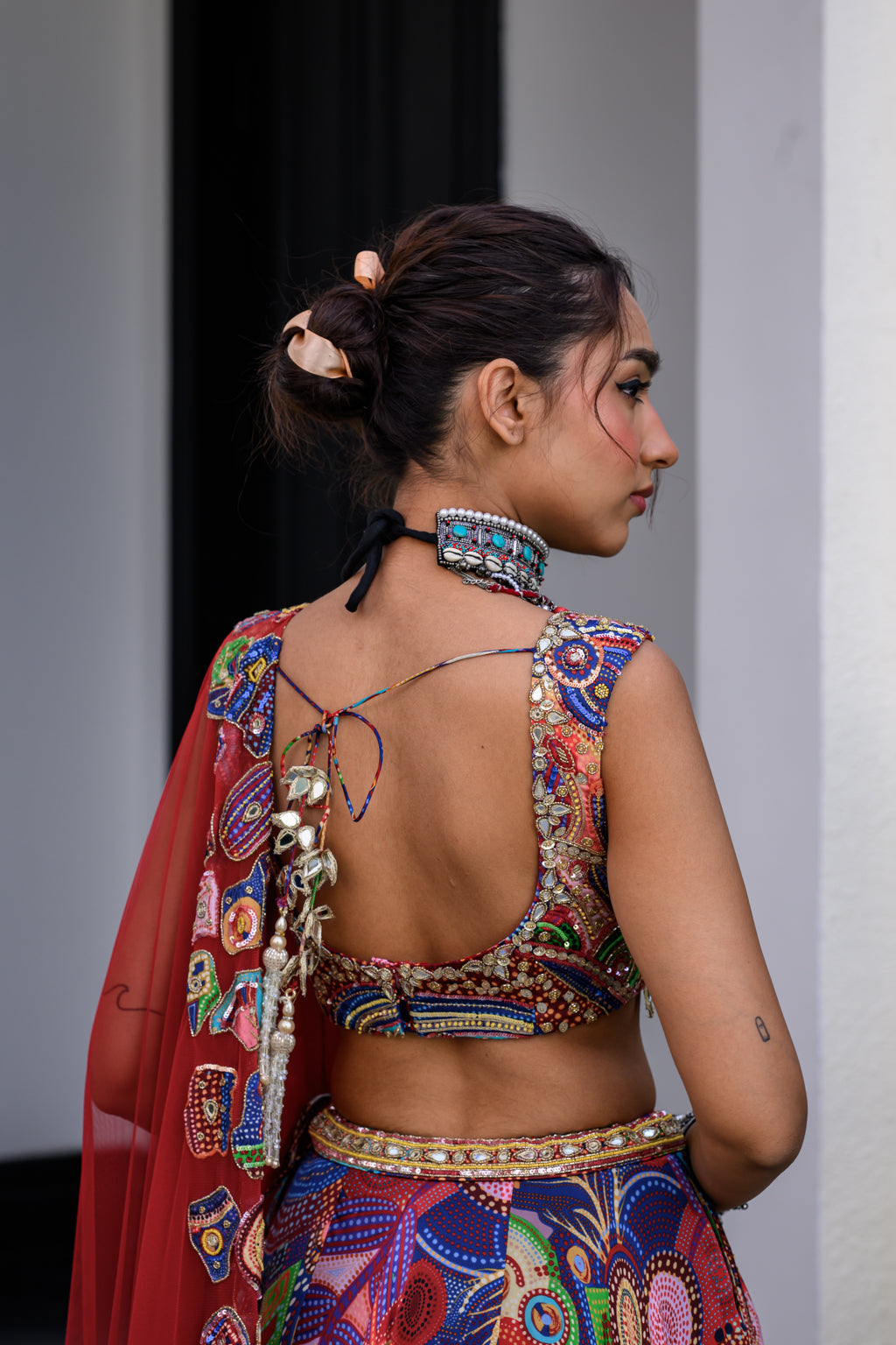 Iris H Lehenga Paidawn With H Blouse And H Apl Dupatta