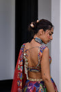 Iris H Lehenga Paidawn With H Blouse And H Apl Dupatta