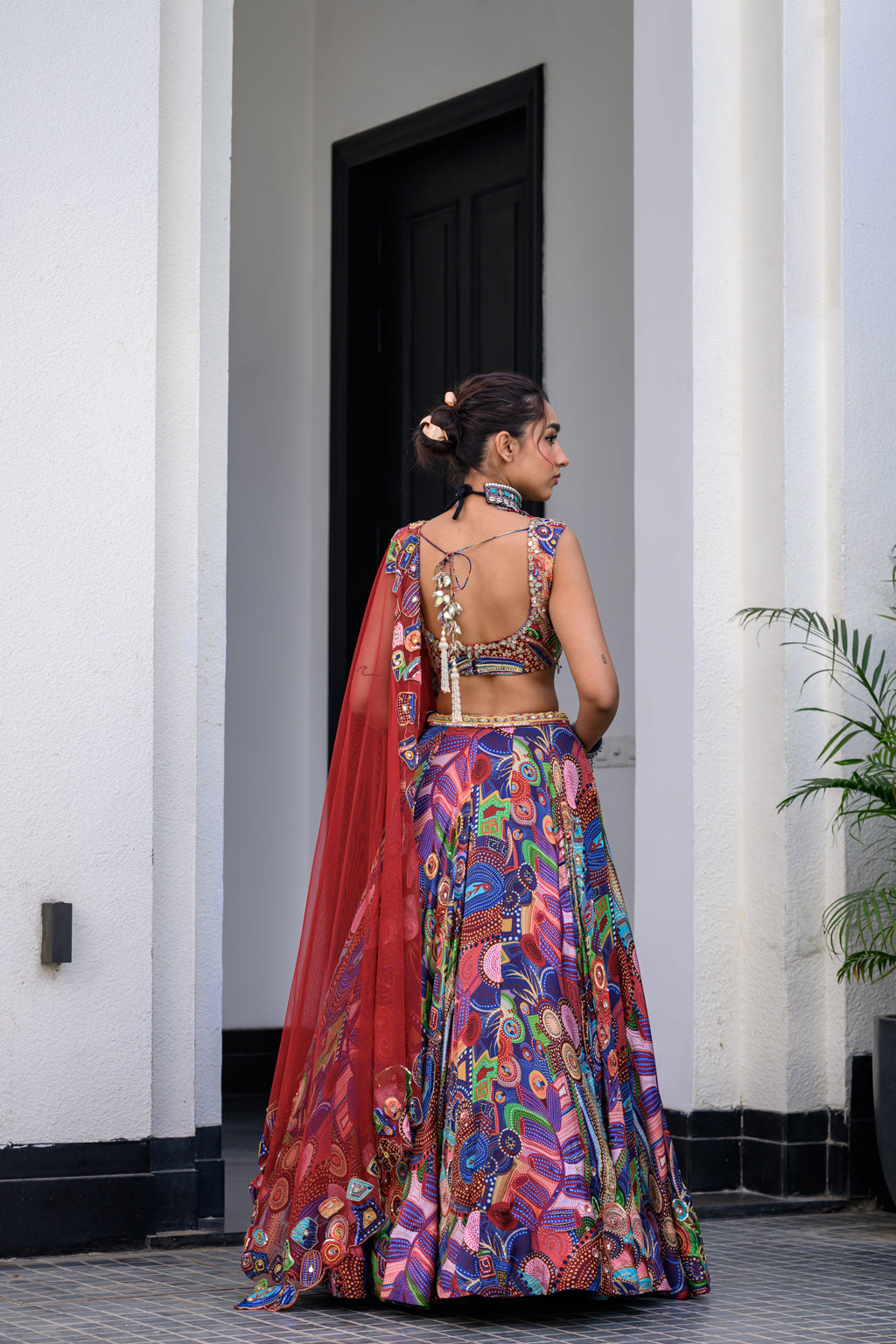Iris H Lehenga Paidawn With H Blouse And H Apl Dupatta