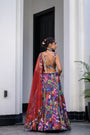 Iris H Lehenga Paidawn With H Blouse And H Apl Dupatta
