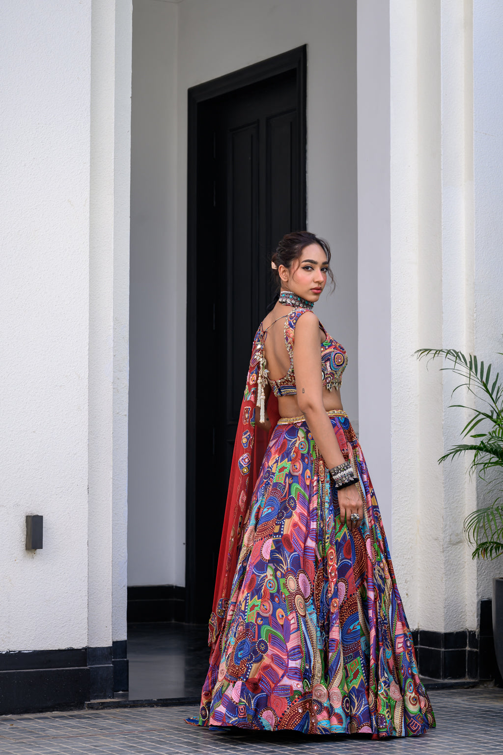 Iris H Lehenga Paidawn With H Blouse And H Apl Dupatta