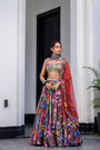 Iris H Lehenga Paidawn With H Blouse And H Apl Dupatta