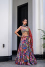 Iris H Lehenga Paidawn With H Blouse And H Apl Dupatta