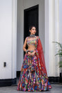 Iris H Lehenga Paidawn With H Blouse And H Apl Dupatta