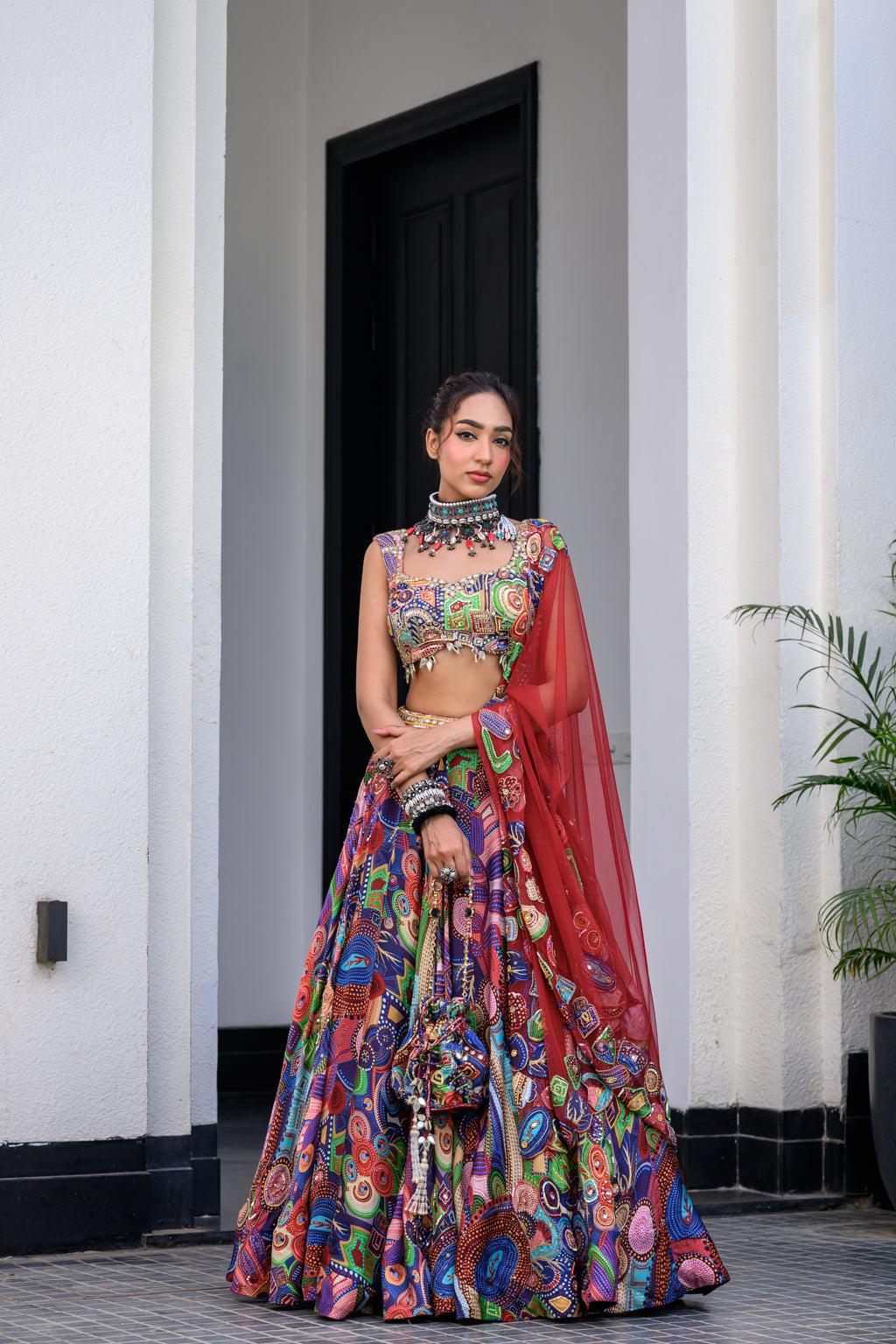 Iris H Lehenga Paidawn With H Blouse And H Apl Dupatta