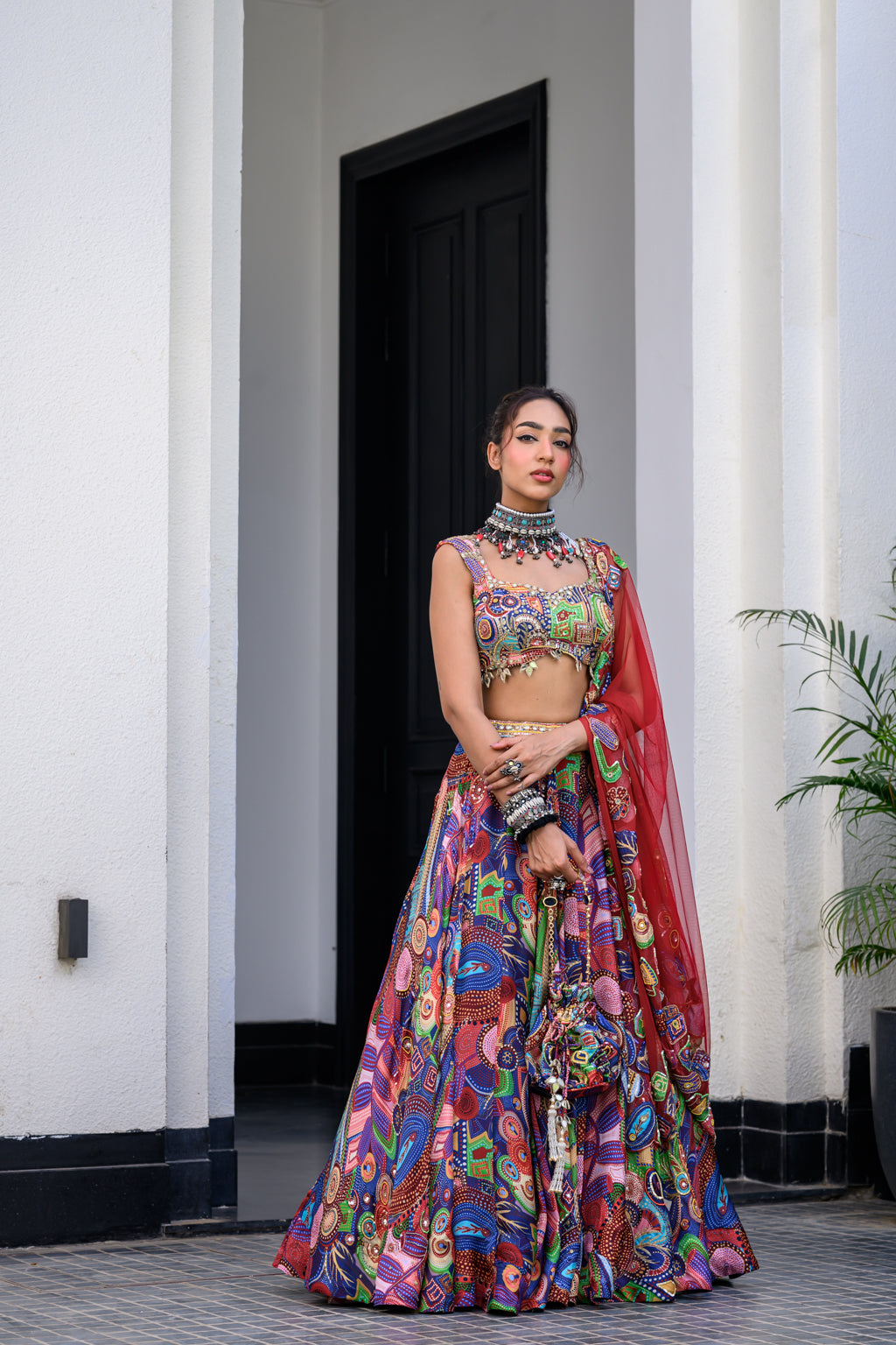 Iris H Lehenga Paidawn With H Blouse And H Apl Dupatta