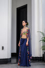 Iris H Bralette Paidawn Dhoti Skirt Set And H Apl Cape