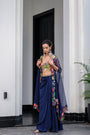 Iris H Bralette Paidawn Dhoti Skirt Set And H Apl Cape