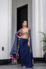 Iris H Bralette Paidawn Dhoti Skirt Set And H Apl Cape
