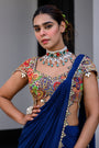 Iris H Apl Saree Paidawn With H Blouse