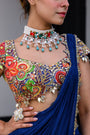 Iris H Apl Saree Paidawn With H Blouse