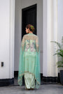 Eden Textudawn Corset With Mirror Work With Dhoti Skirt And Cape Set