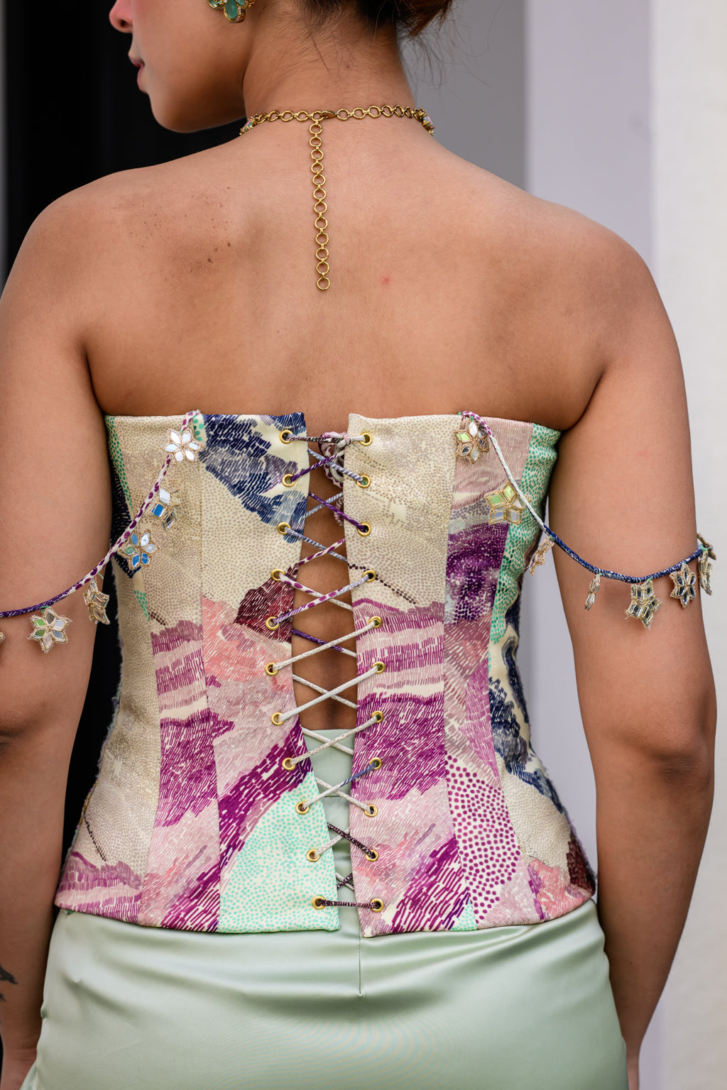 Eden Textudawn Corset With Mirror Work