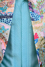 Gardenia Highlighted Half Jacket With Pants