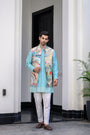 Gardenia Highlighted Half Jacket With Pants