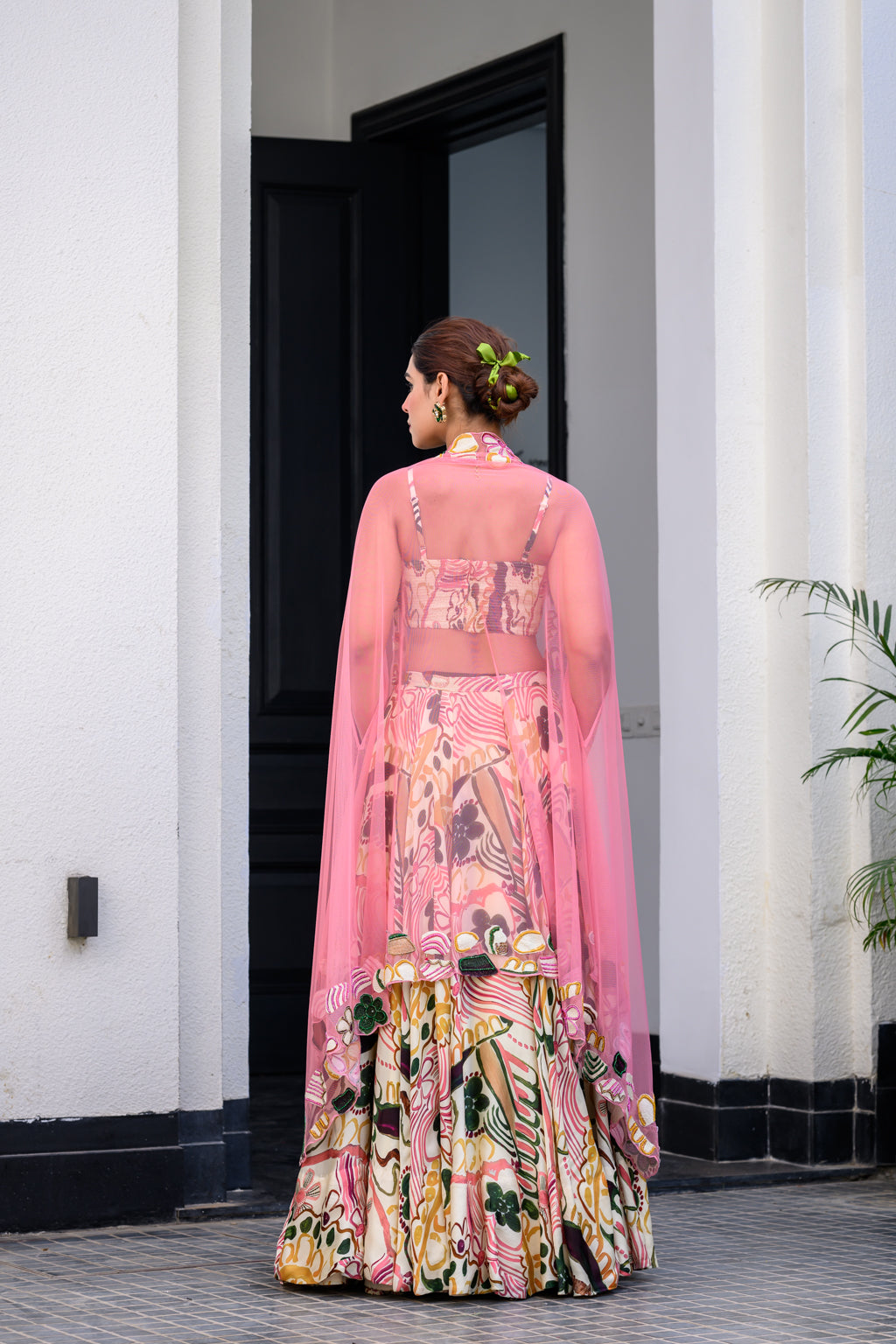 Flora Metallic Highlight Lehenga