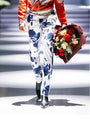 Blue Rose All-over Printed Trousers