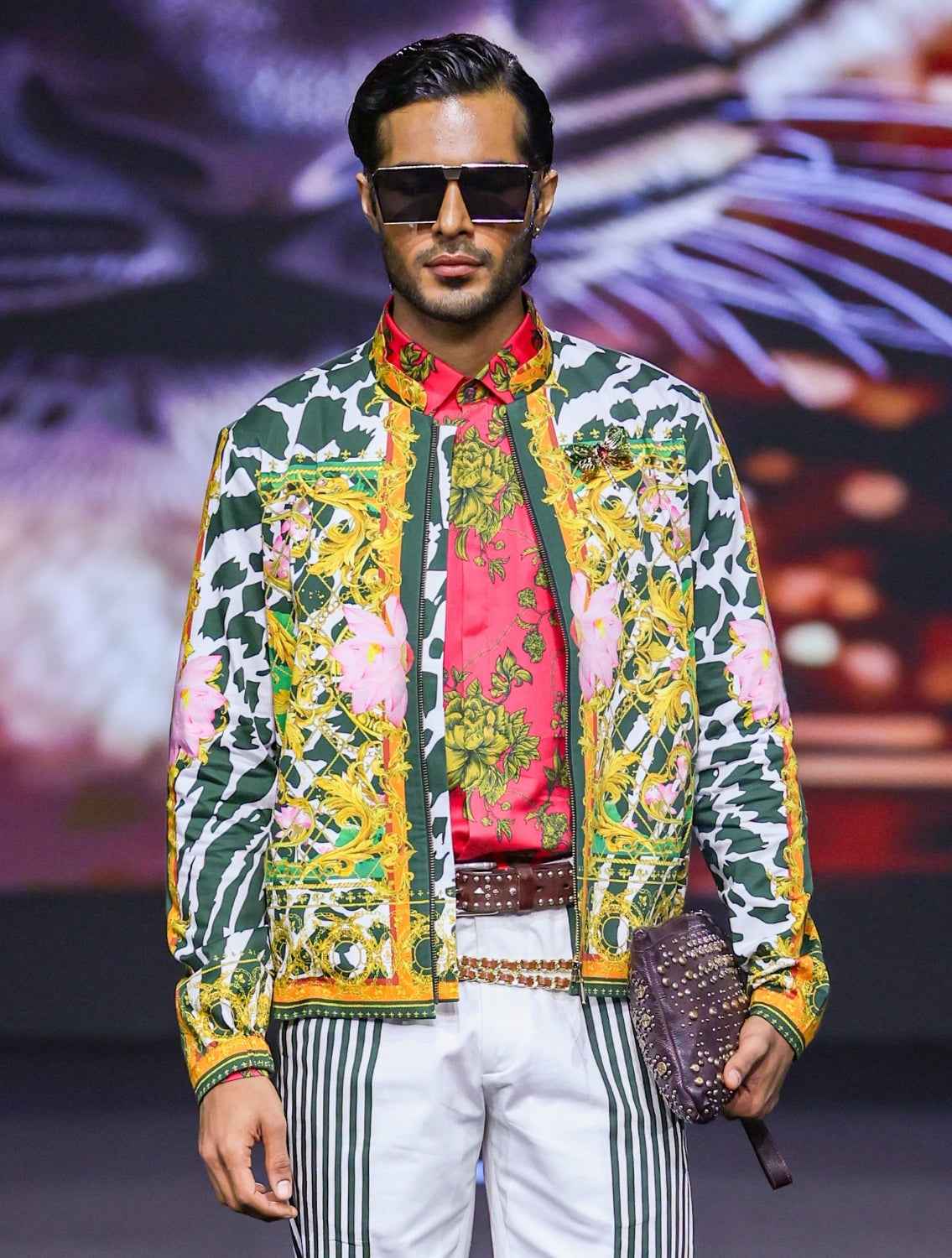 Monsoon Engineered Printed Bomber Jacket
