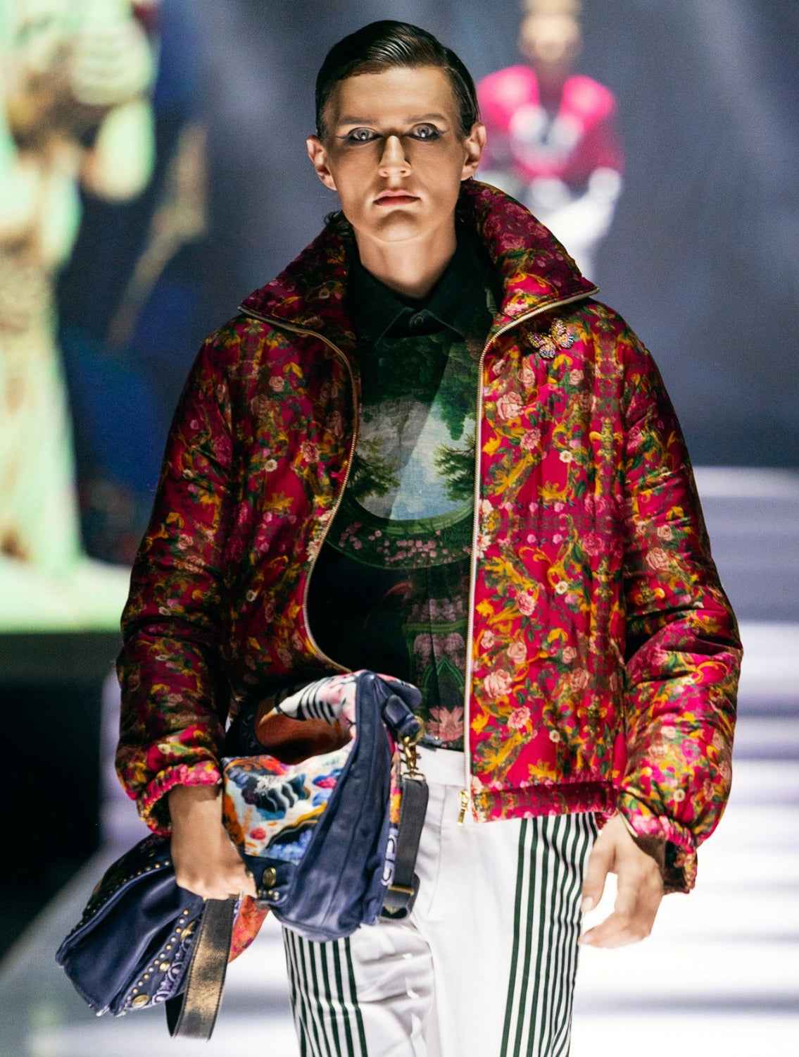 Sacred Linen Engineered Printed Shirt