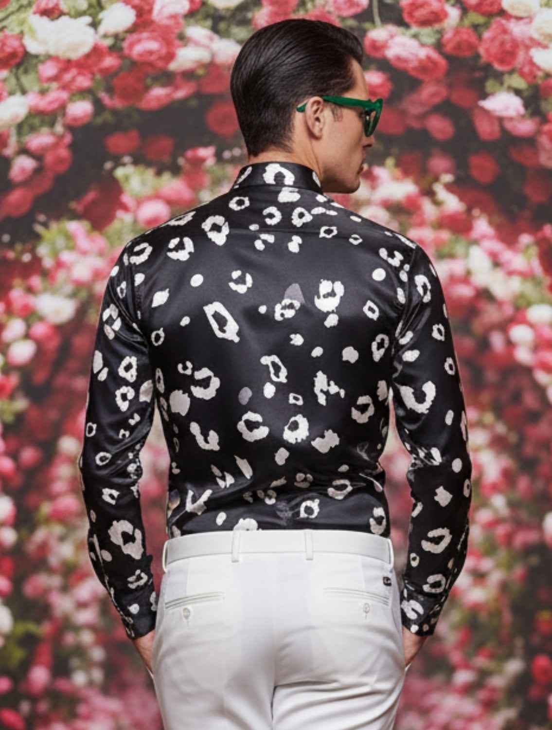 Shabd Black Leopard Printed Shirt