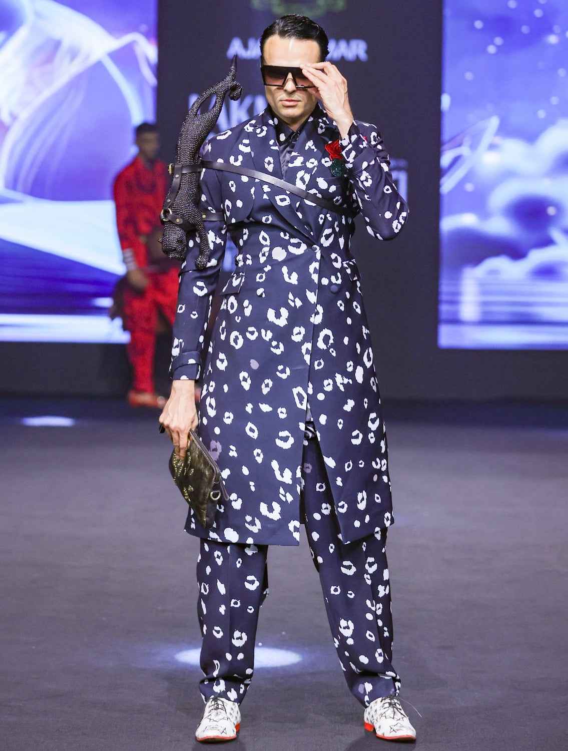 Shabd Black Leopard Printed Shirt