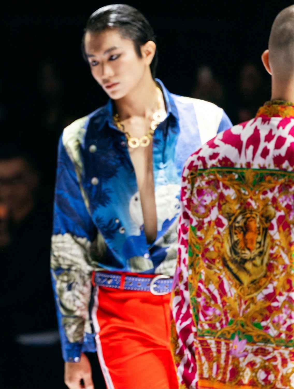 Blue Tiger Signature Printed Shirt