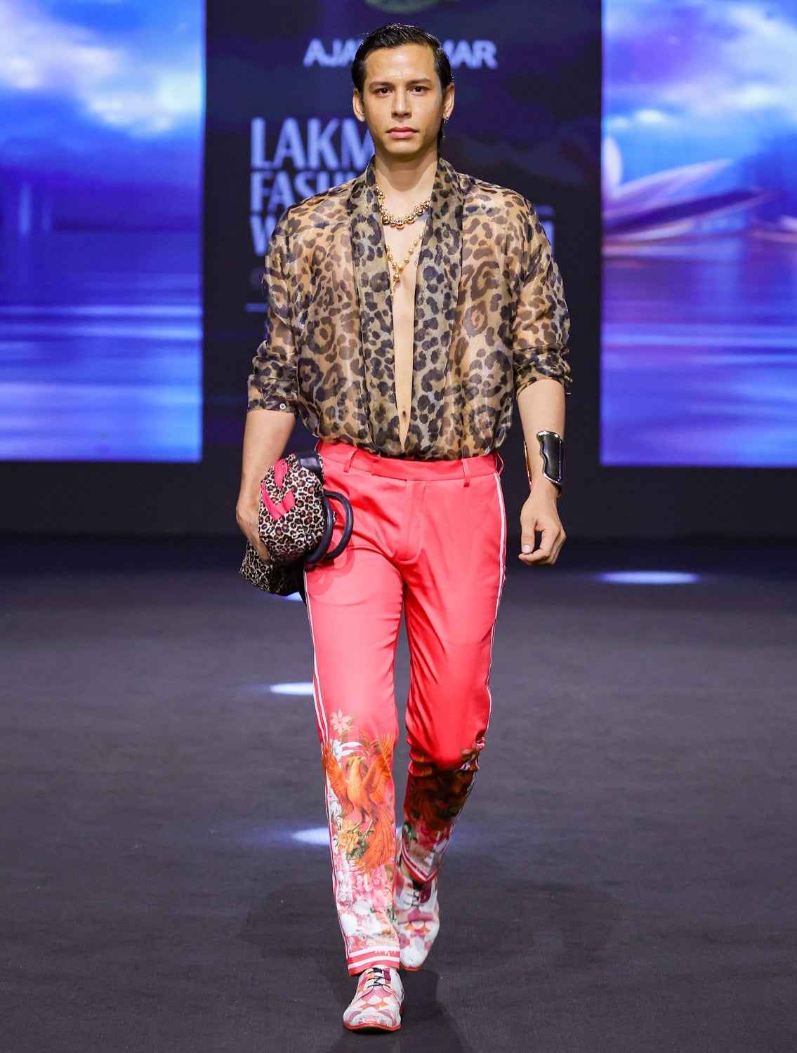 Henry Side Striper Printed Trousers