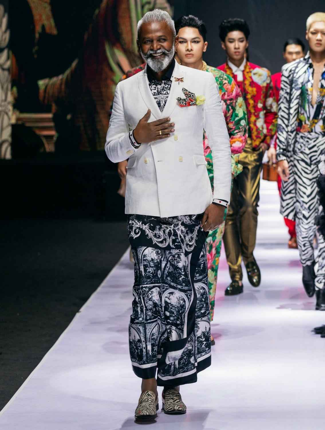 Baroque Pre-Pleated Sarong Dhoti