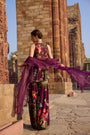 Purple Printed Sharara Set