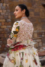 Ivory Printed Embellished Anarkali Set
