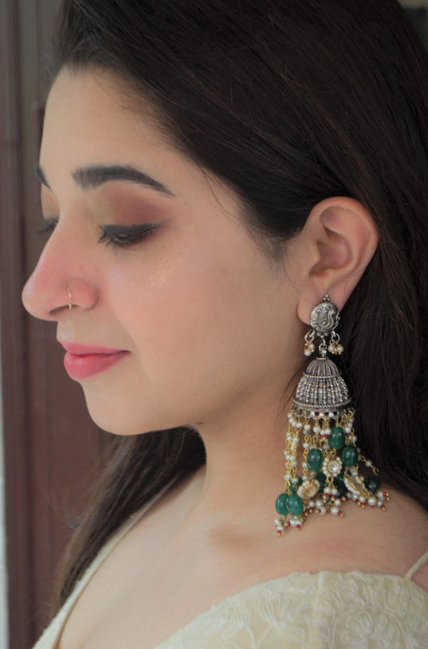 Amalka gharara jhumkas