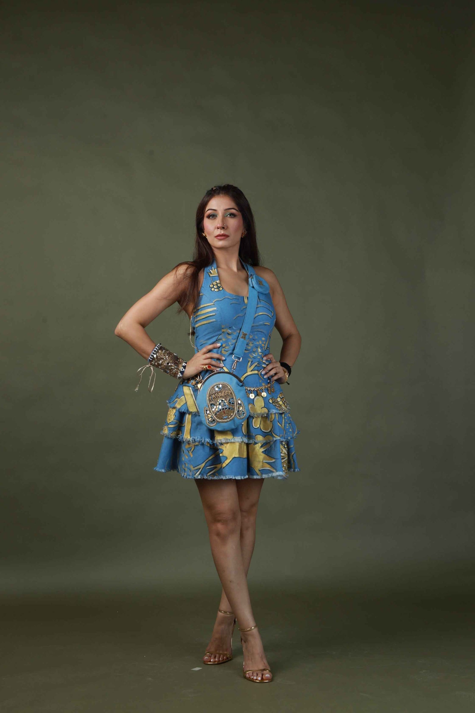 Hand Painted Short Dress