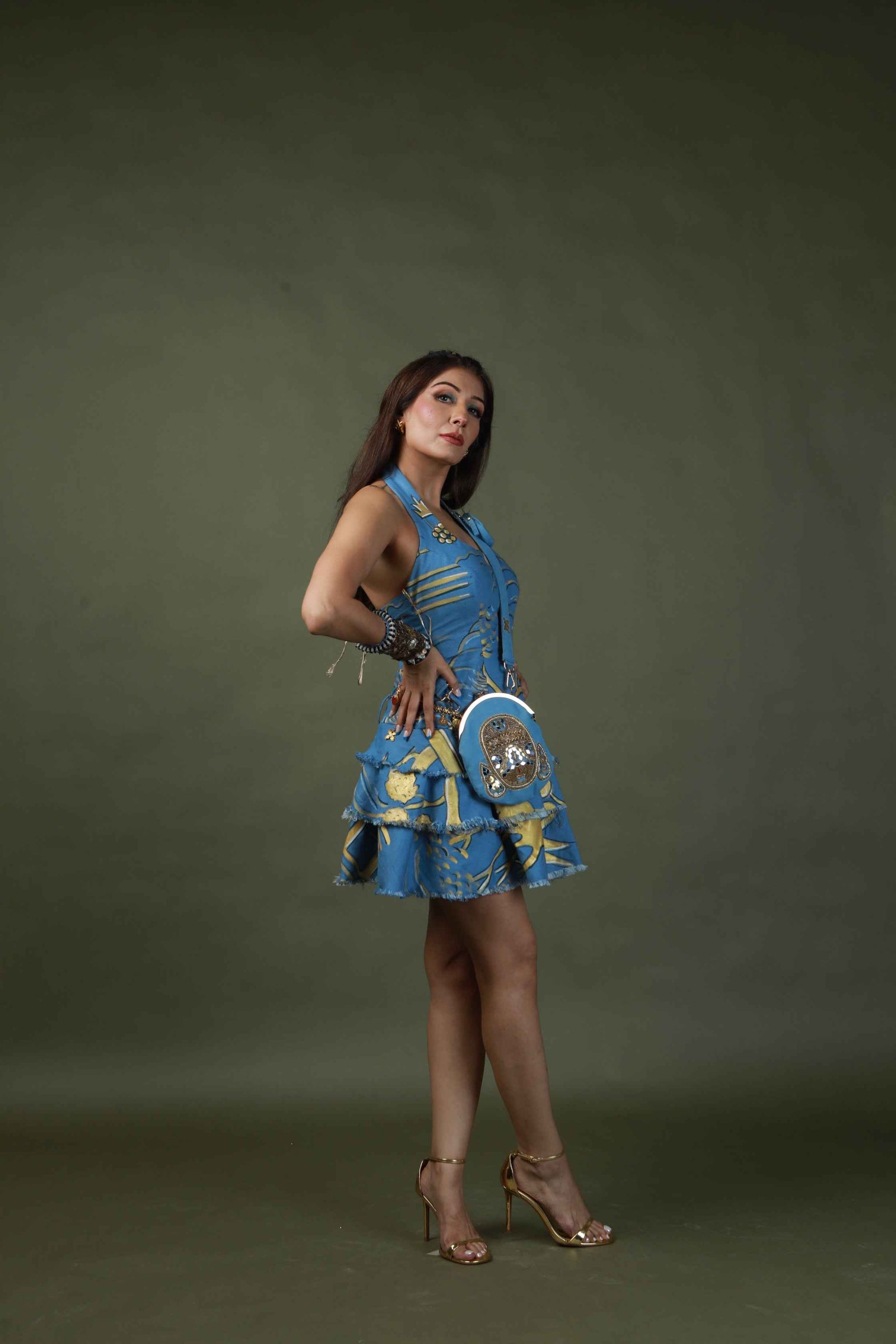 Hand Painted Short Dress