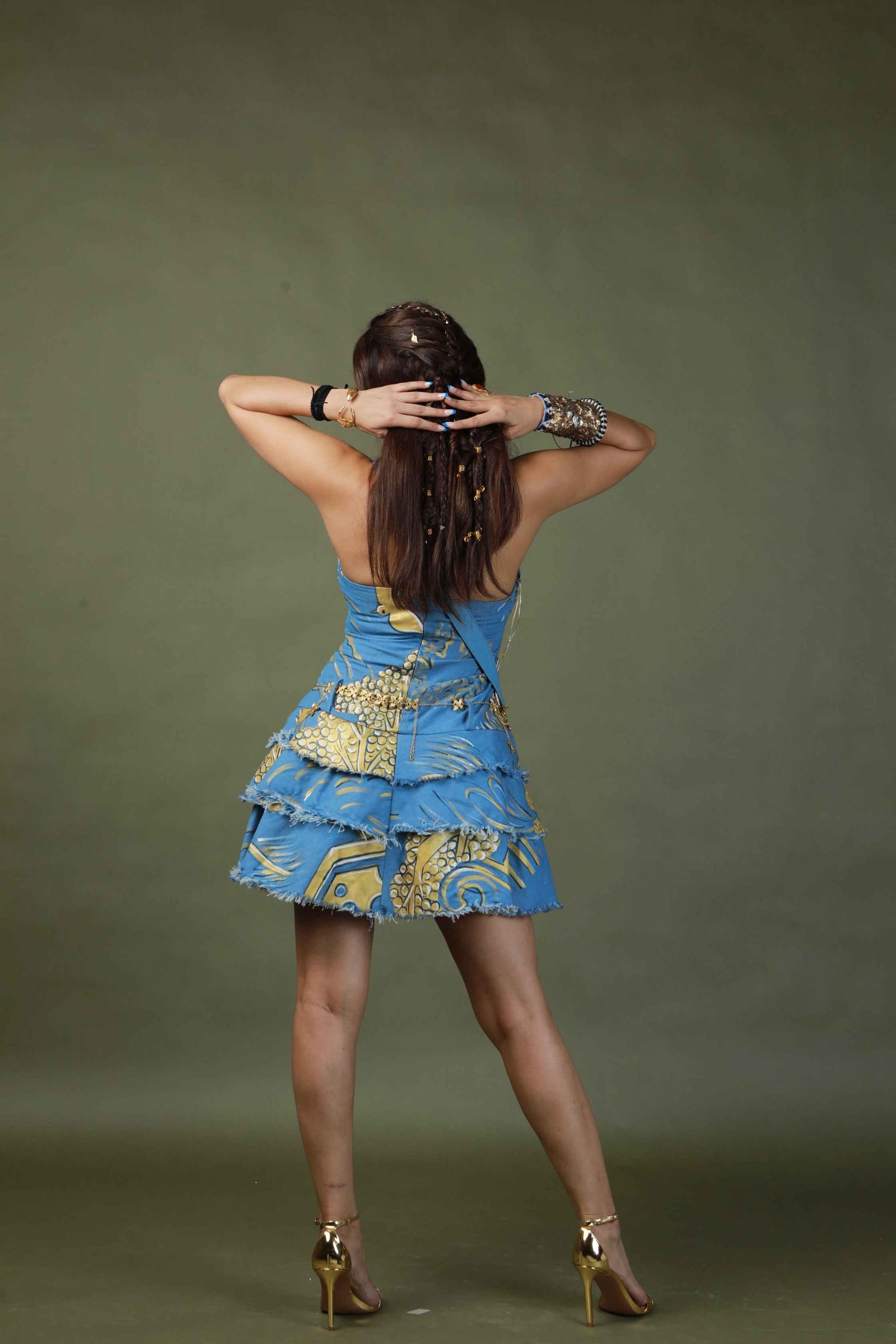 Hand Painted Short Dress