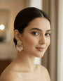 Kundan & Rose Quartz Stud Earrings