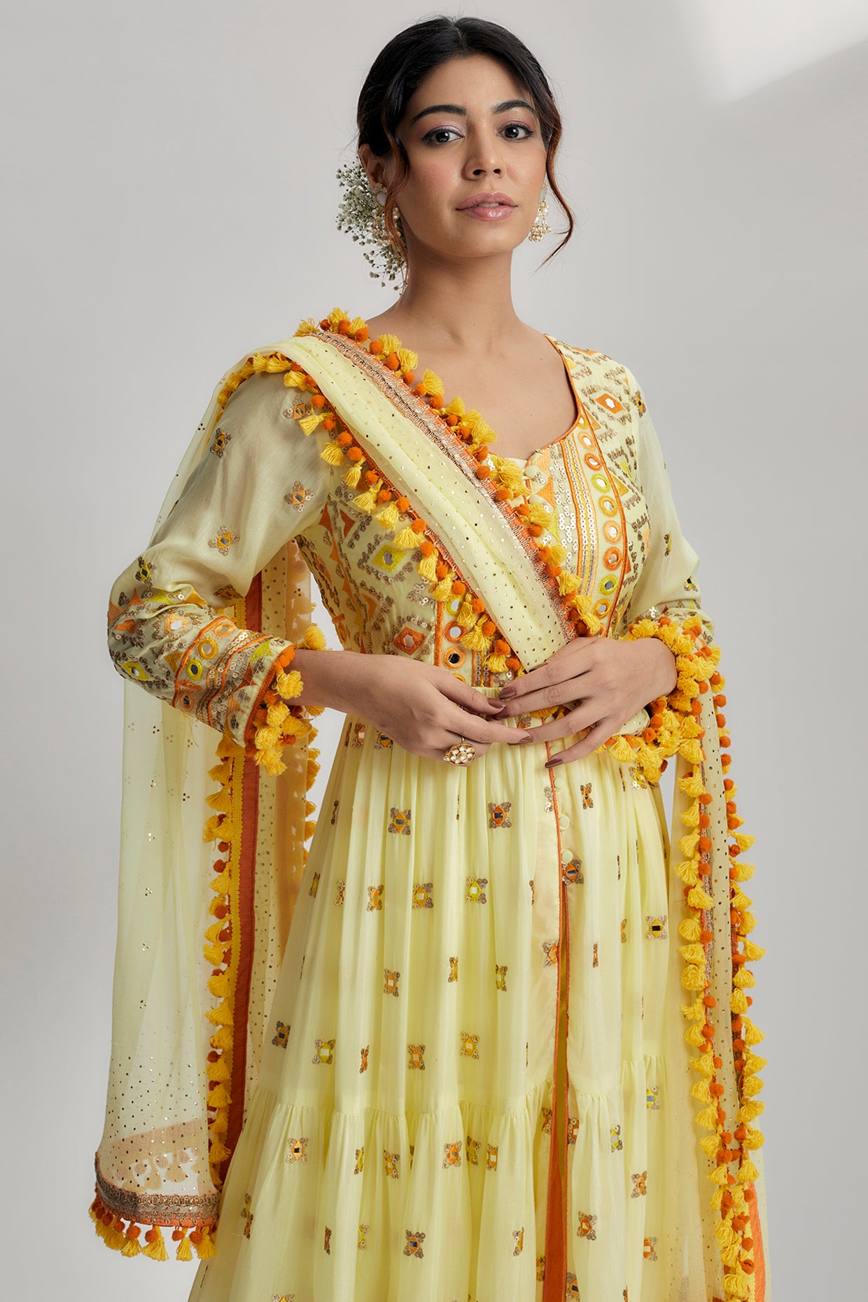 Riana Tiered AG with Churidar