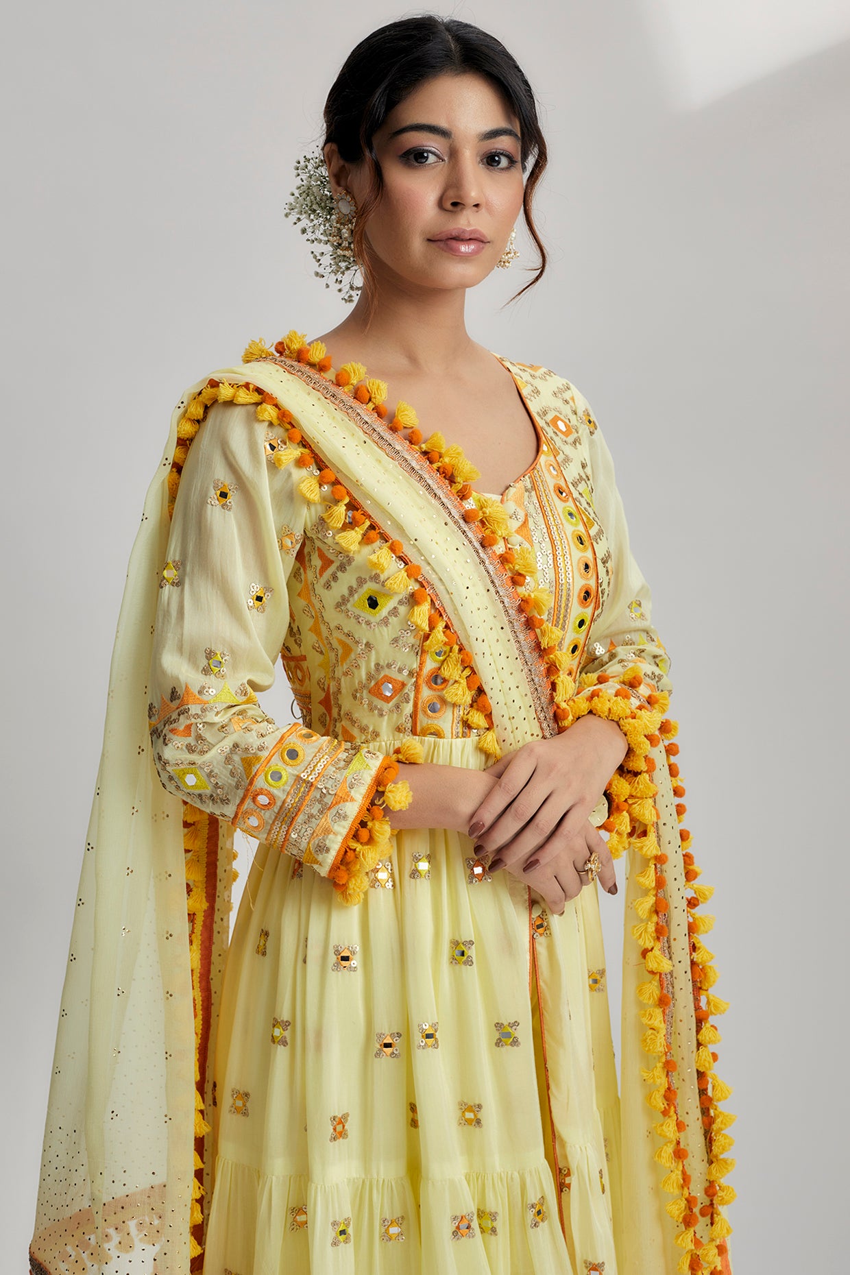 Riana Tiered AG with Churidar